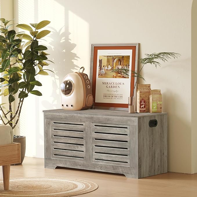DINZI LVJ Storage Chest, 39.4”Wooden Toy Box - Image 8