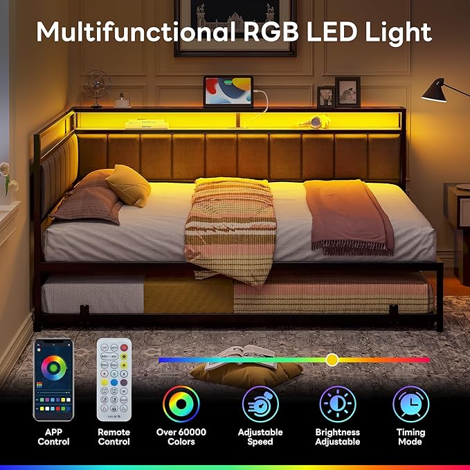 LIKIMIO Corner Full Bed Frame - Image 4
