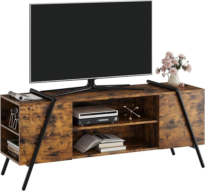 GAOMON TV Stand for 65 60 55 50 Inch TV, Industrial Media Console Table for - Image 8