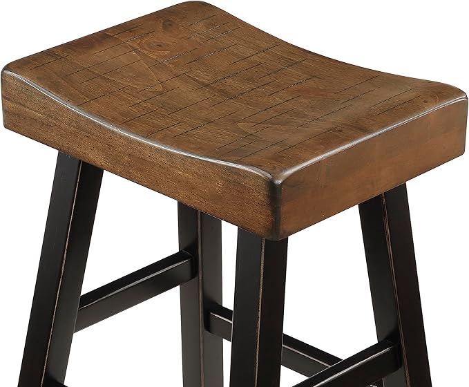 Lexicon Saddle Bar Stools Set of 2 Barstools - Image 6