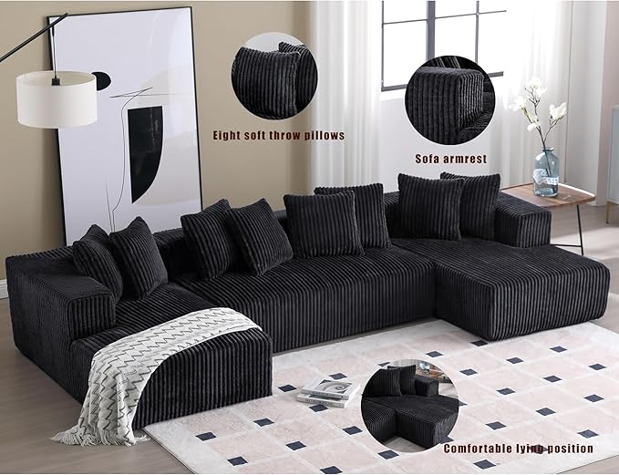 Eafurn Free Combination Cloud Boneless Modular Sectional Sofa - Image 6
