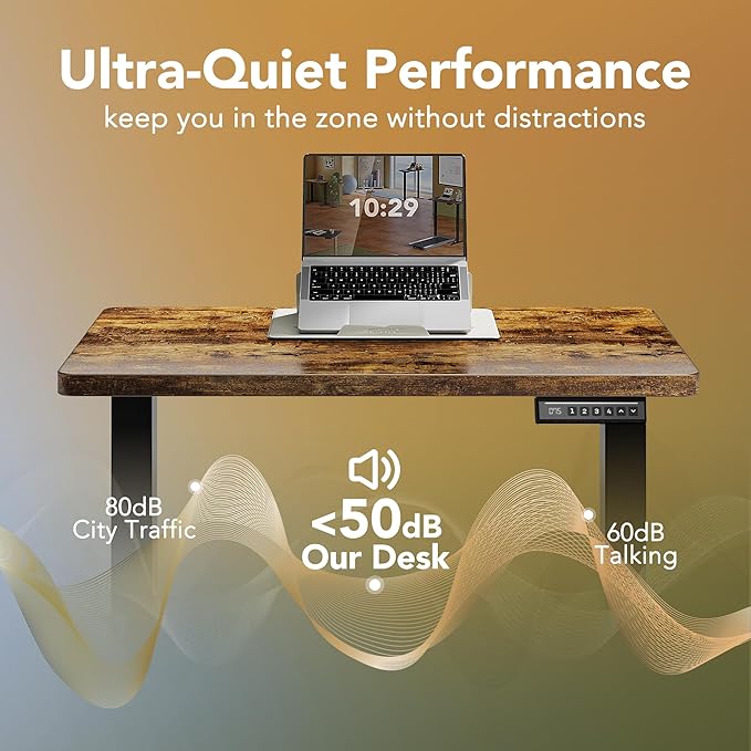 HUANUO Electric Standing Desk, 55 x 24 Inch Height Adjustable Computer Desk - Image 6