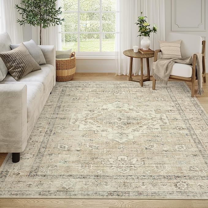 LIVEBOX Washable Area Rug 9x12 Rugs by LIVEBOX