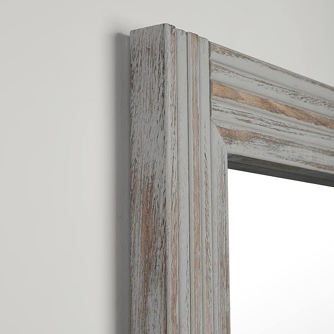 YOSHOOT Hand-Made Wooden Spliced Wall Mirror - Image 6