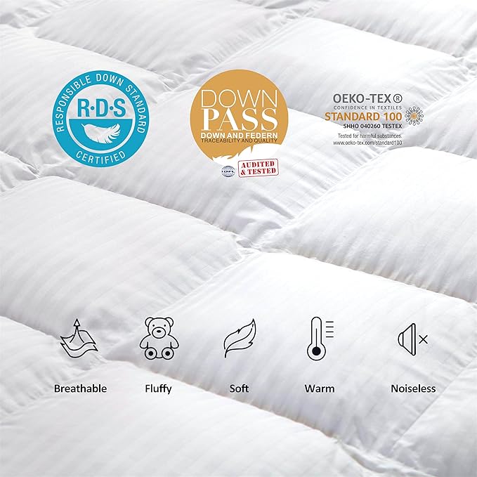 Egyptian Cotton Factory Outlet Store Luxurious All-Season Goose Down Comforter - Image 5