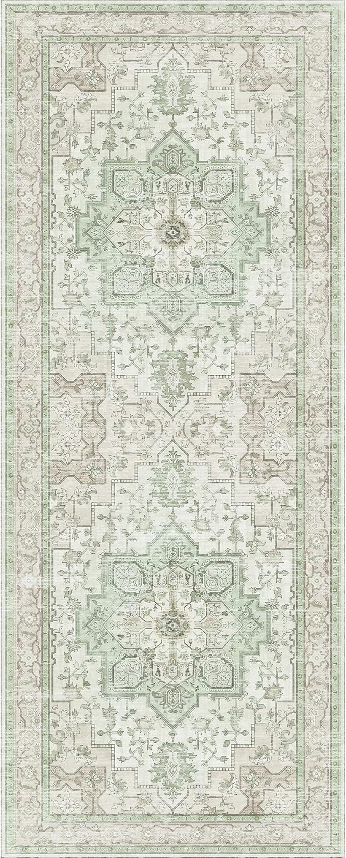 GENIMO 2x8 Runner Rugs for Hallway, Machine Washable Non Slip Vintage Rugs - Image 7