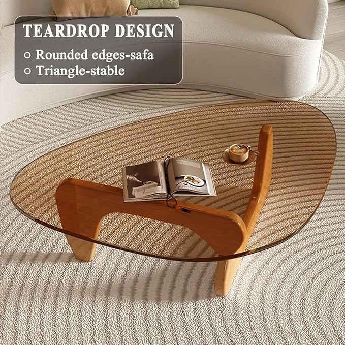 Mid Century Modern Glass Coffee Table, Coffee Table - Image 4