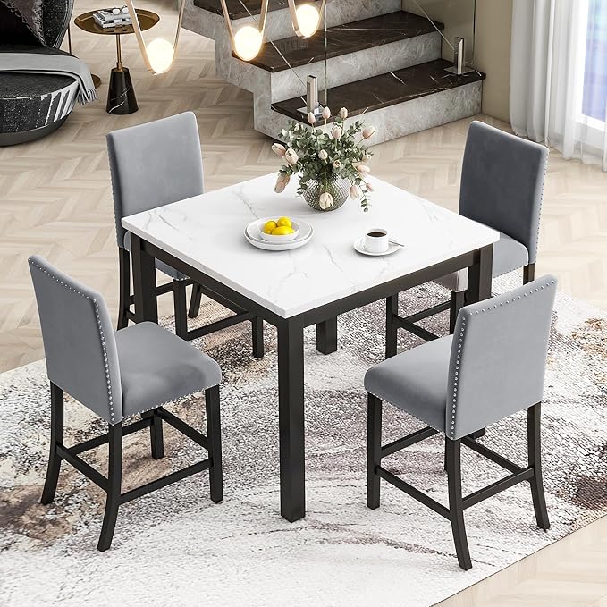 Ball & Cast 5 Piece Dining Table Set - Image 2