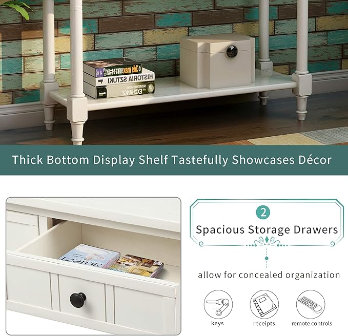 Merax Classic Wood Narrow Console Table - Image 6