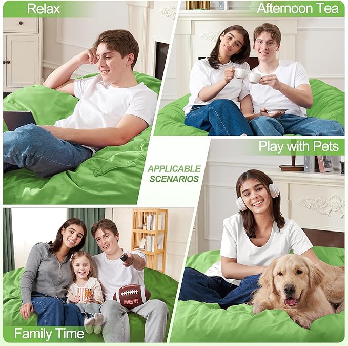 Homguava 6 FT Bean Bag Chair: 6' Bean Bags - Image 5