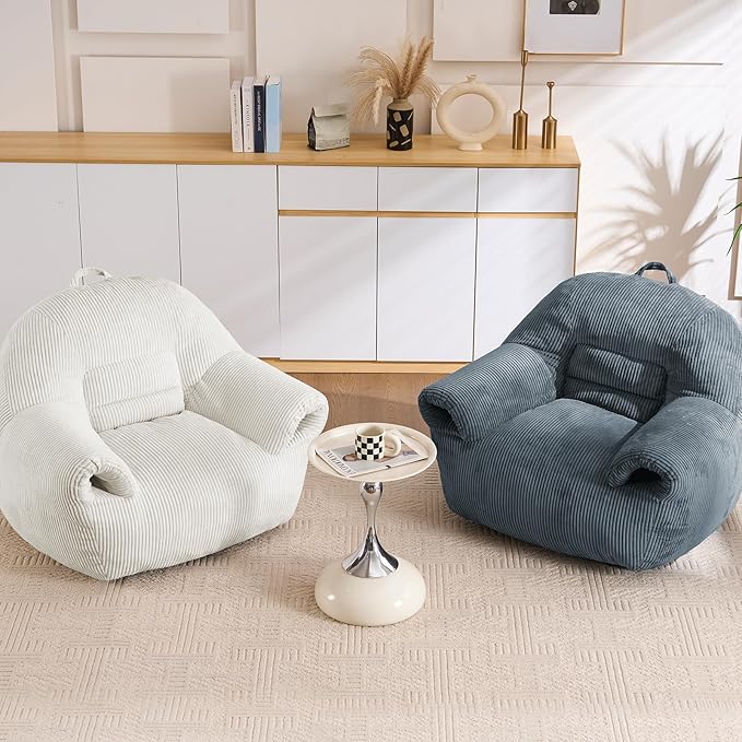 DAICO Bean Bag Chairs for Adults, Giant Bean Bag Chair Comfy Bean Bag Sofa - Image 9
