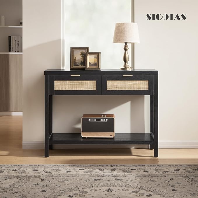 SICOTAS Black Console Table - Image 4