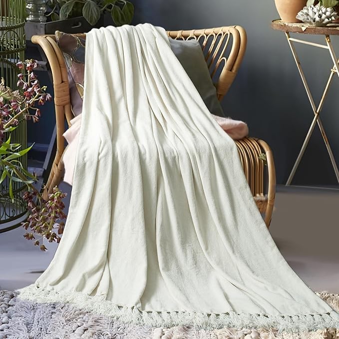 Chenille Throw Blanket for Couch 50"X 60", Soft Cozy Throws - Image 8