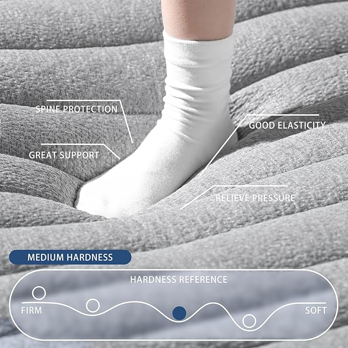 Queen Mattress 12inch in a Box, Memory Foam Hybrid Mattress - Image 7