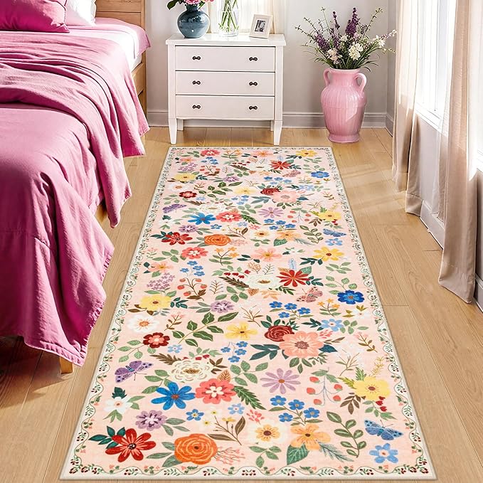 Runner Rug for Entryway: 2x10 Kitchen Rugs Non Slip Washable Ultra-Thin Soft - Image 2