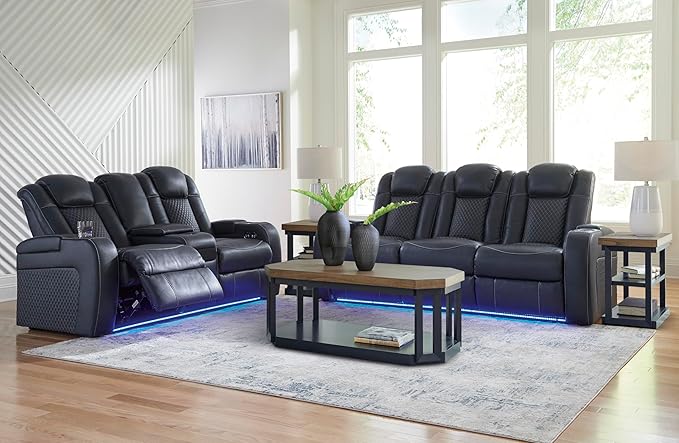 Signature Design by Ashley Fyne-Dyme Contemporary Power Reclining Loveseat - Image 20