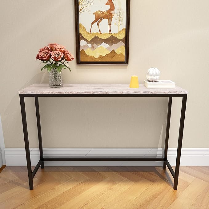 Console Table for Entryway Narrow Sofa Tables Entryway Table Rustic Narrow - Image 4