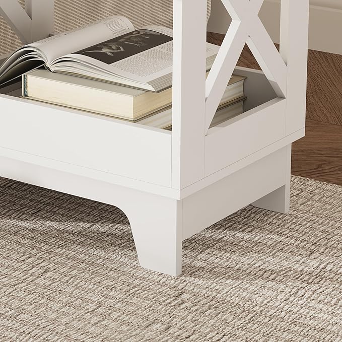 Tall Nightstand Set of 2 Side Table - Image 5