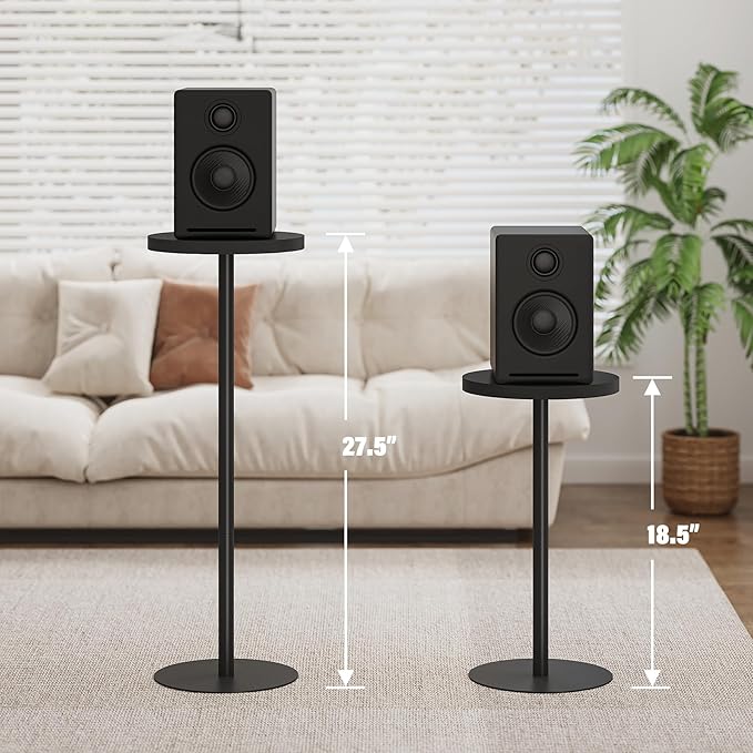 TUTOTAK Tall Round Side Table, Small End Table, Beside Table, Drink Table - Image 2