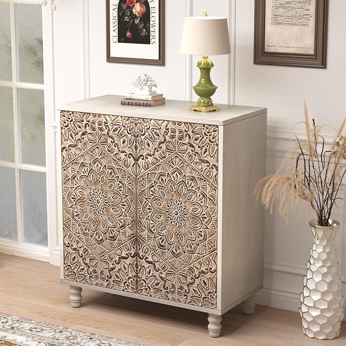 COSIEST Set of 2 32" Buffet Sideboard Cabinets - Image 7