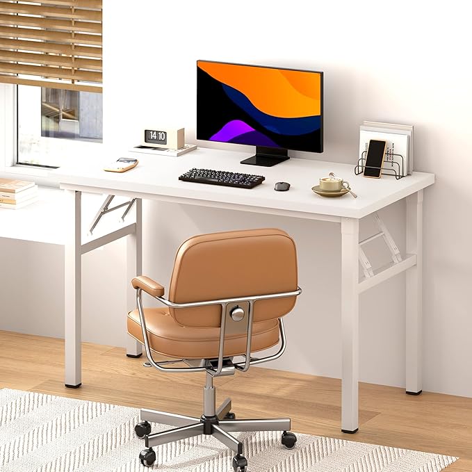 DlandHome Computer Desk Folding Table 39.4 inches Writing Desk - Image 2