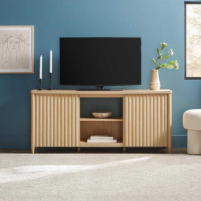 Walker Edison Scandinavian Reeded TV Stand by WalkerEdison