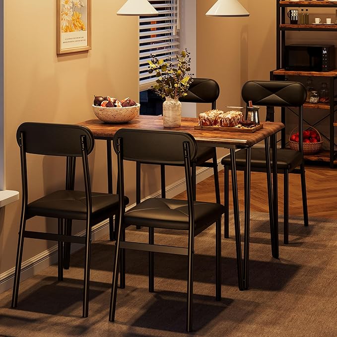 IDEALHOUSE Dining Table Set for 4, Kitchen Table - Image 4