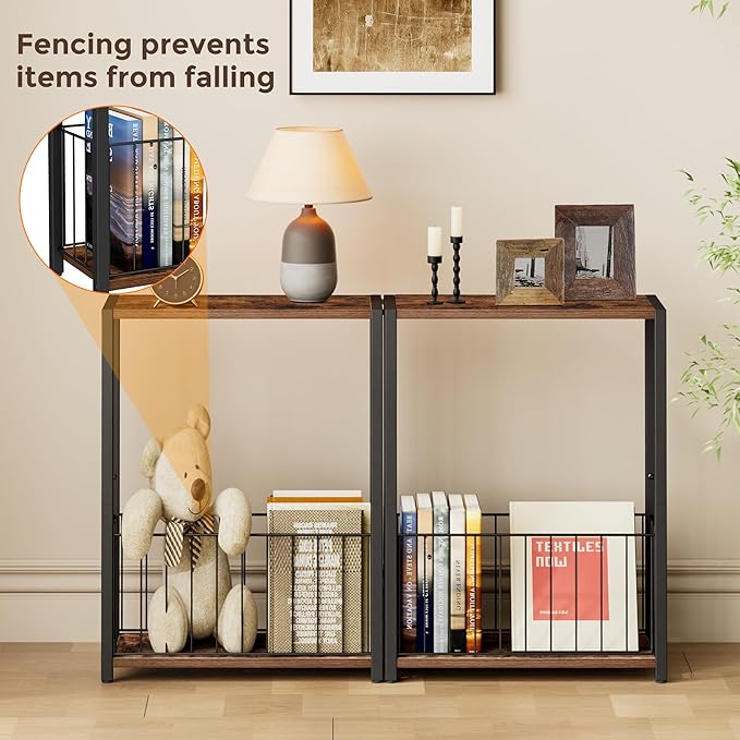Narrow Side Tables Set of 2 - Image 4
