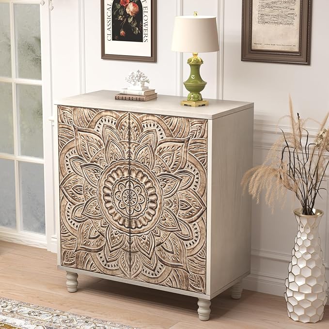 COSIEST Set of 2 32" Buffet Sideboard Cabinets - Image 4