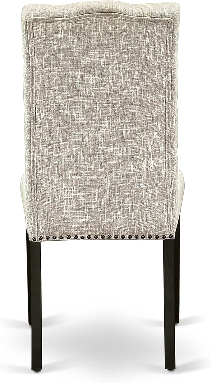 East West Furniture ELP6T35 Elsa Parson Dining Room Chairs - Image 8