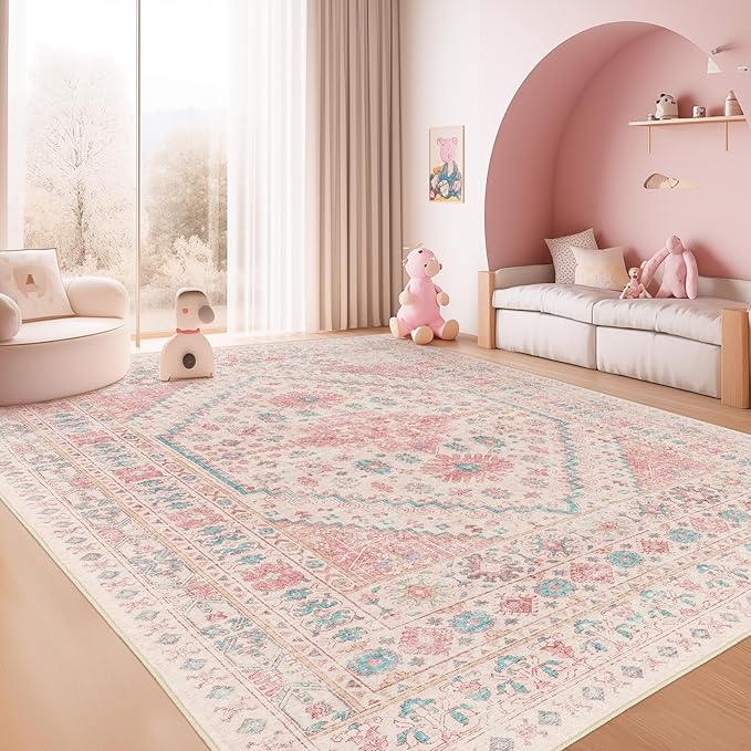 zesthome Pink Rug - Image 3