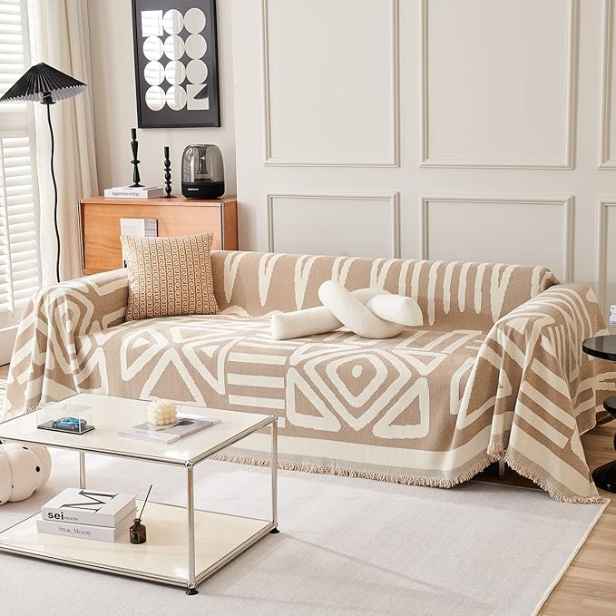STACYPIK Durable Khaki Couch Covers - Image 8