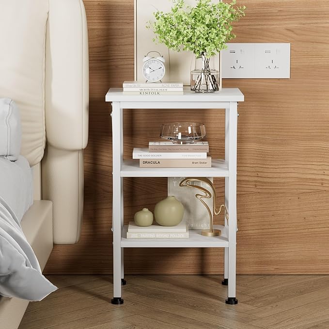 VECELO Modern Nightstands X-Design Side End Table Night Stand - Image 4
