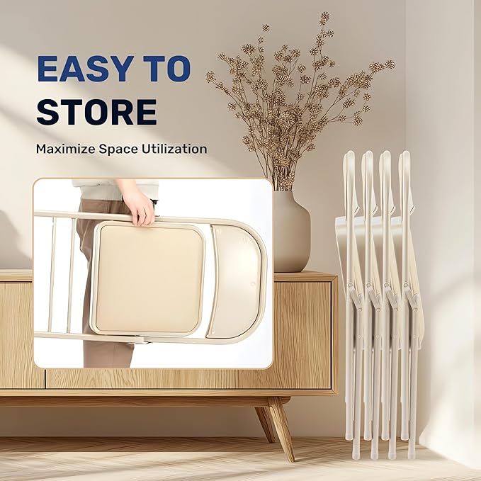 HealSmart 4 Pack Folding Chairs - Image 5
