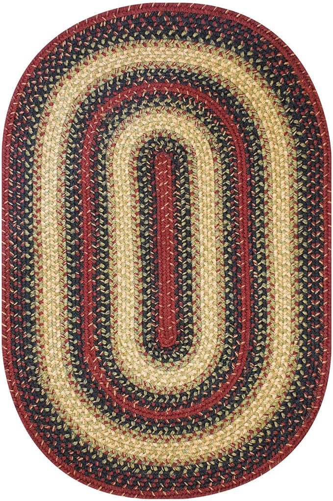 Highland Multi Color Jute Braided Oval Rugs, 27x45 - Image 8