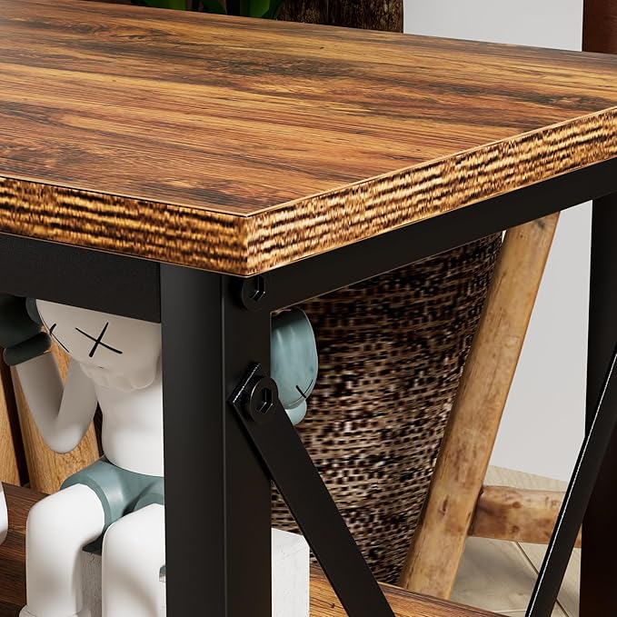 VECELO Modern Nightstands X-Design Side End Table Night Stand - Image 7