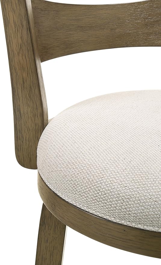 Armen Living Blair 30 in. Putty Brown Bar Height Rubberwood Swivel Barstool - Image 12