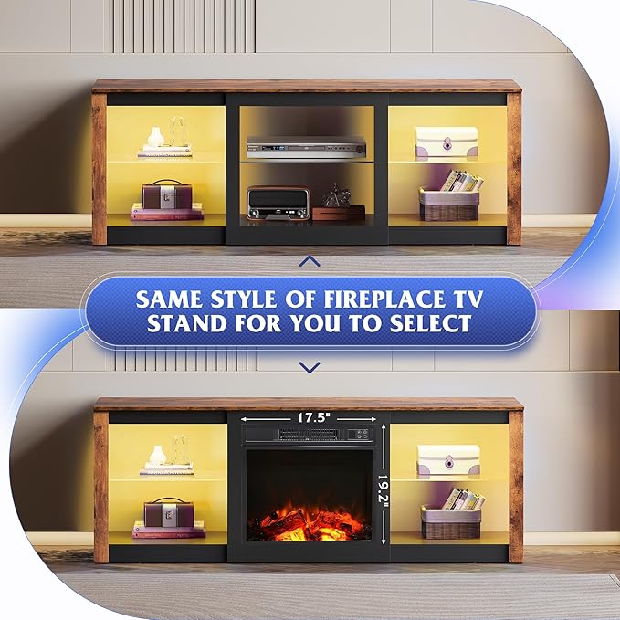 WLIVE 58 Inches Fireplace TV Stand - Image 7