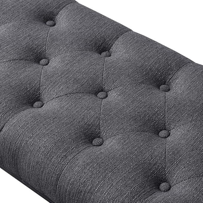 24KF Upholstered Tufted Long Bench - Image 4