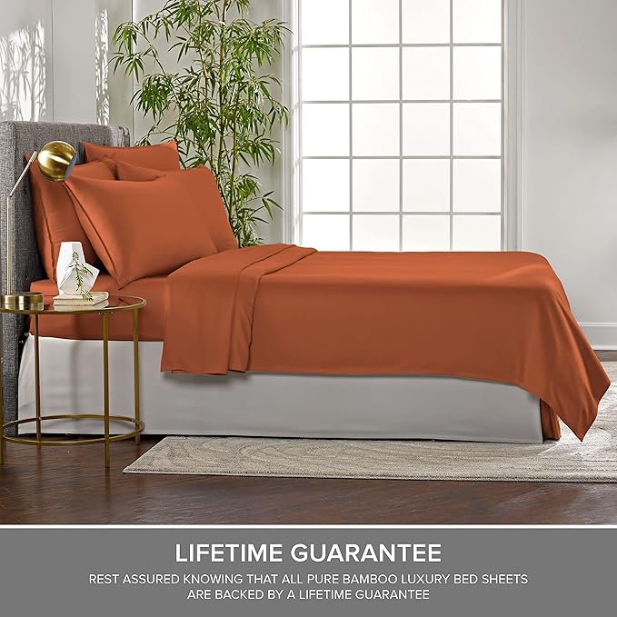California King Sheets by Pure Bamboo, Genuine 100% Organic Viscose Derived - Image 4