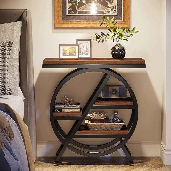 Tribesigns End Table for Living Room, 3-Tier Narrow Side Table - Image 4