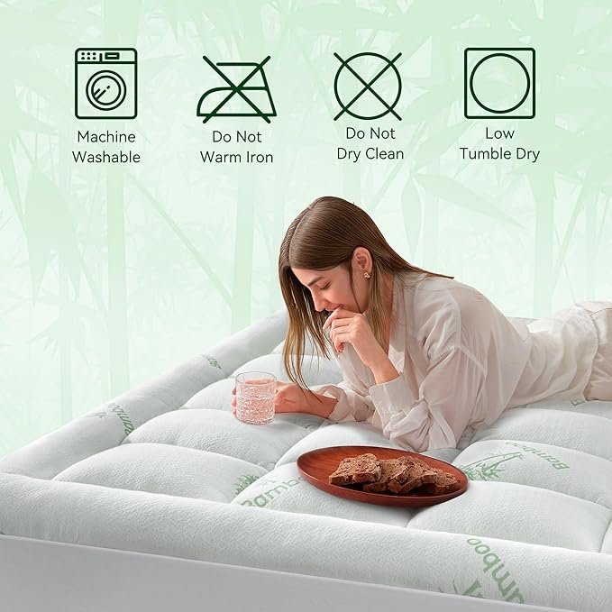 Anluoer Memory Foam Mattress Topper California King - Image 7