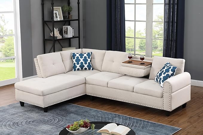 Ball & Cast 98" L Shaped Sectional Couch by BallCast