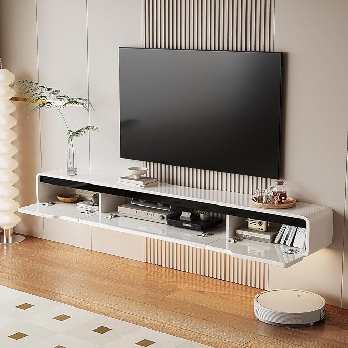 High Gloss Floating TV Stand - Image 4