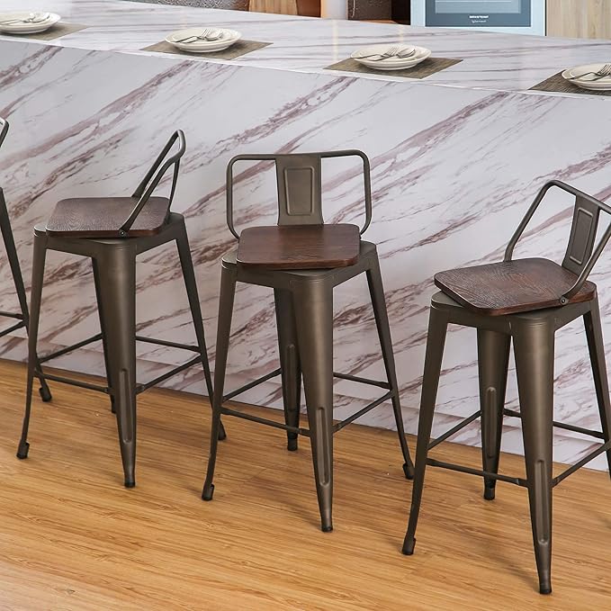 30 Inch Swivel Bar Stools Set of 4 - Image 7