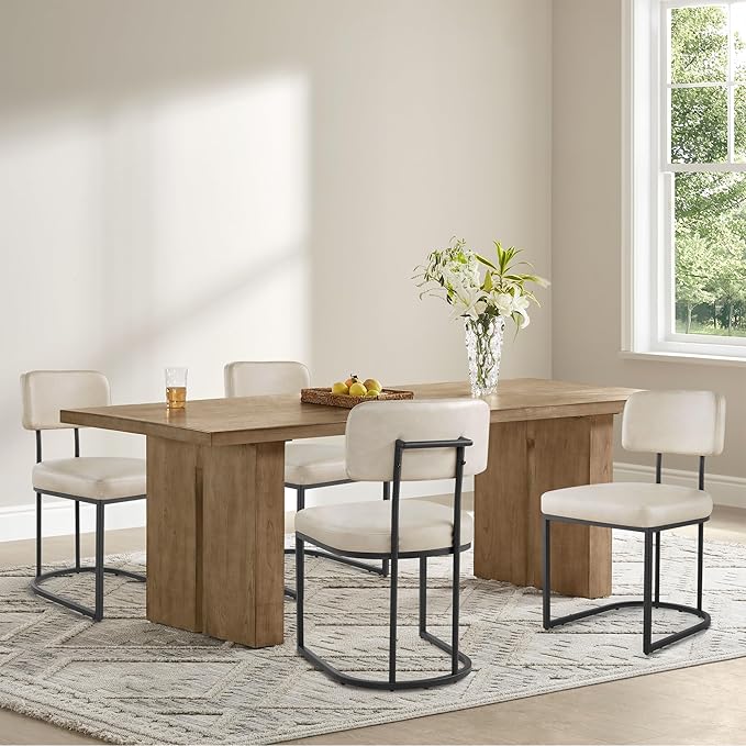 Dining Chairs Set of 6, Upholstered Modern Kitchen Chairs by Kislot