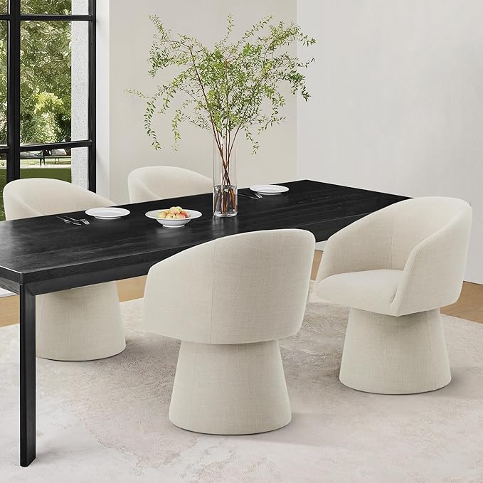 Swivel Dining Chairs Modern Accent Armchair Side Deskchair - Image 7