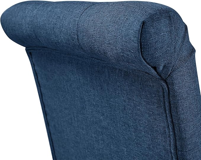 Yaheetech Dining Chairs Set of 4 Fabric Upholstered Dining Room Chairs - Image 9