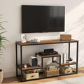 Tall TV Stand for TVs up to 55 Inch, TV Console Table by YOUDENOVA