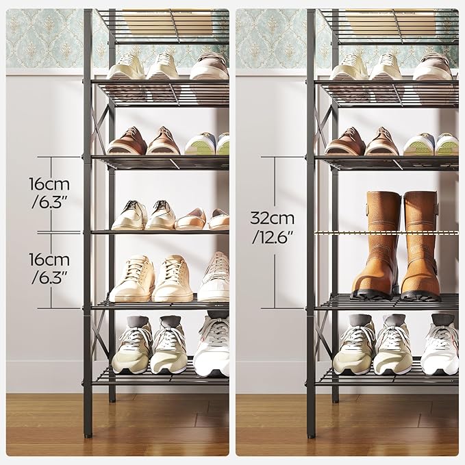 8 Tier Shoe Rack, Shoe Storage Organizer, Large Capacity Shoe Shelf Holds 32 - Image 3